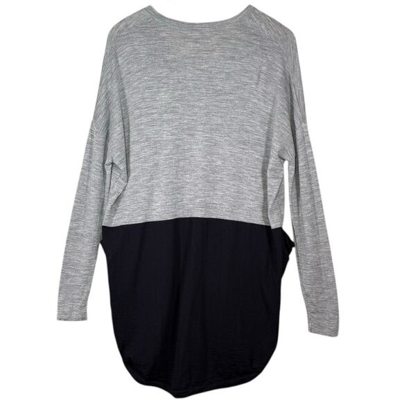 COS Lightweight Wool Cardigan | Gray Black Colorblock Layering Knit Sweater | M - Picture 12 of 12